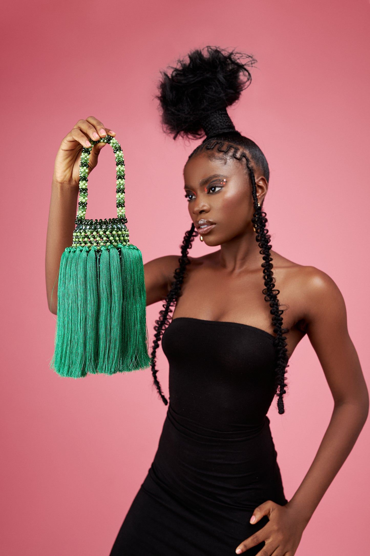 The Jaiye Bead Bag (Long Tassle)