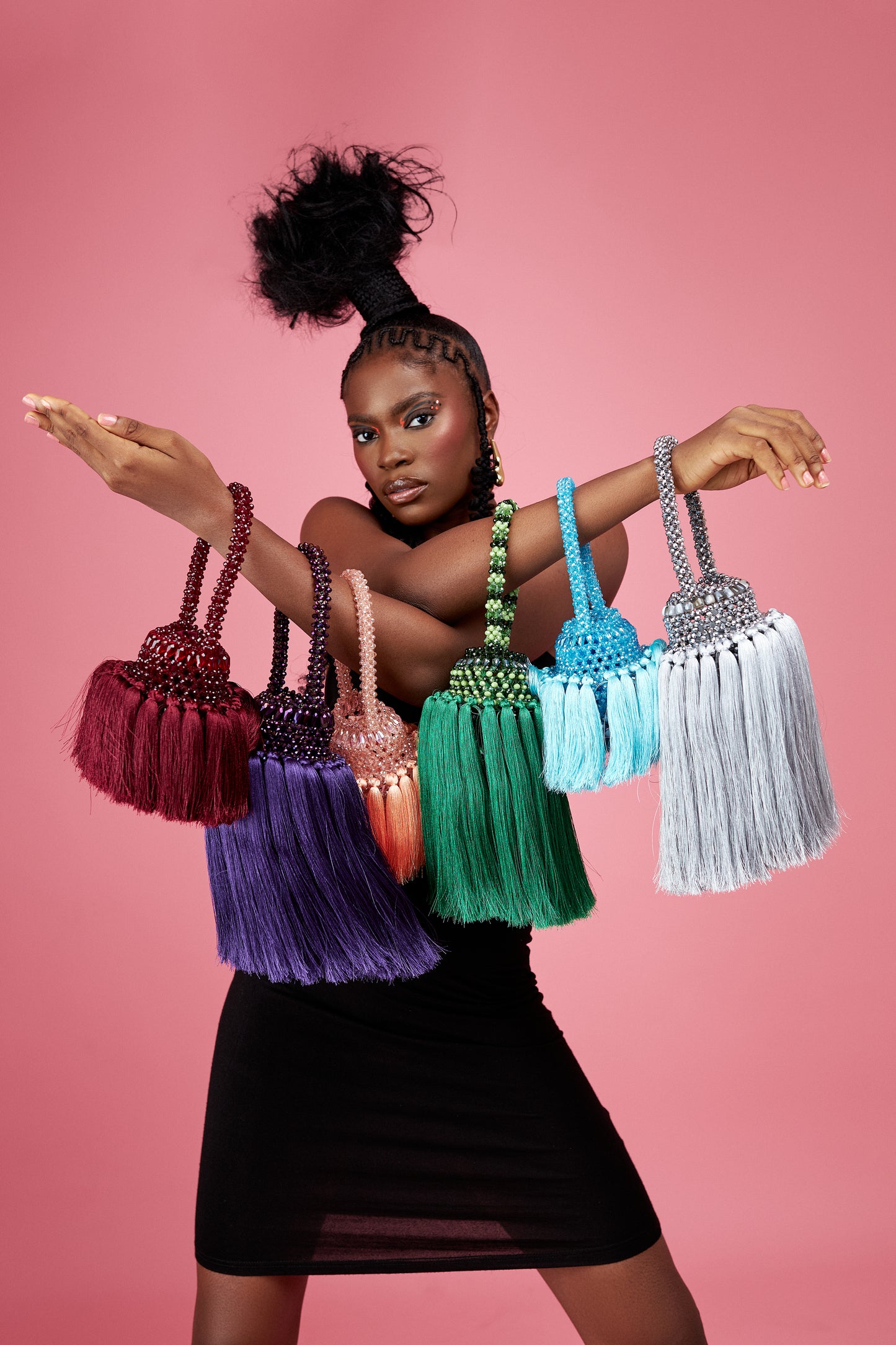 The Jaiye Bead Bag (Short Tassle)