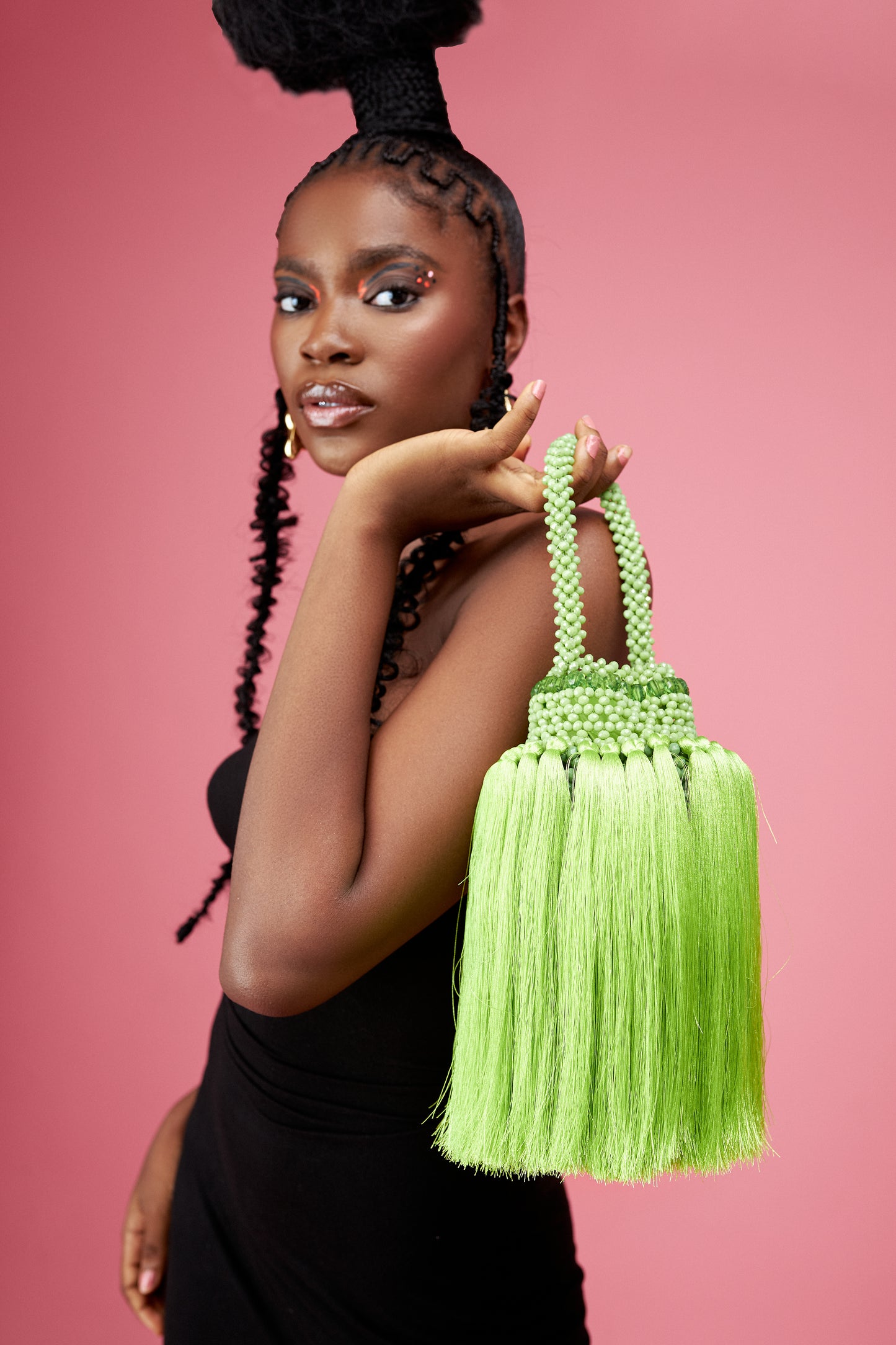 The Jaiye Bead Bag (Long Tassle)